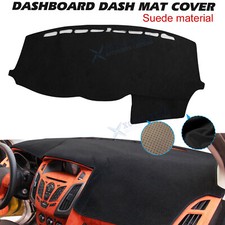 Black Suede Dashboard Cover Pad No Glare Dash Mat Custom Fit Ford Focus 2012-18 picture