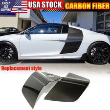 Fits Audi R8 V8 V10 Coupe 2008-2015 Side Door Fenders Blade Trims REAL CARBON picture