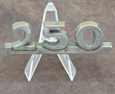 VINTAGE 1947-52 GMC 250 TRUCK HOOD SIDE EMBLEM ORIGINAL OEM - A picture