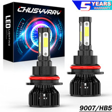 2 9007 H5 LED Headlight Conversion Kit High Low Beam Light Bulb 6500K 8000LM picture