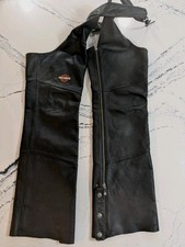 Vintag Harley-Davidson Men’s Leather Motorcycle Chaps Medium  picture