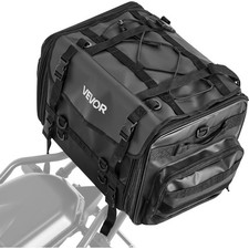 Vevor Motorcycle Tail Bag 40 To 60L Expandable Waterproof Black picture