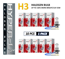 H3 Halogen 12V 55W Super Bright Upgrade Headlight Bulb(10 PACK) picture