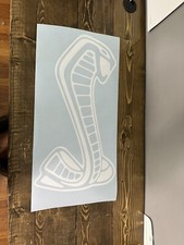 *Winddow Vinyl Decal Sticker for Shelby Mustang GT350 GT500 ford gt White 22” picture