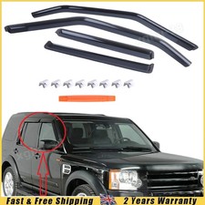 Deflectors In-Channel Window Visor Fit Land Rover LR3 / LR4 2005-2016 Rain Guard picture