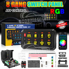  8 Gang Switch Panel Multifunction Auxiliary LED Light Bar bluetooth APP Control picture