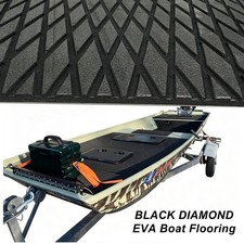 For Aluminum Fishing Boats EVA Foam Boat Flooring - Black Marine Decking Pad picture