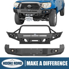 Full Width Front Bumper / Rear Bumper w/Winch Plate Fit 2005-2011 Toyota Tacoma  picture