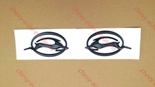 2pcs Gloss Black Impala Flying Left Right Side Pillar Emblem Nameplate 10253595 picture