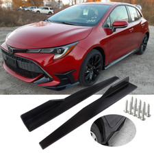 74.5cm Car Side Skirt Lip Bumper Wings Gloss Black For Toyota Corolla Hatchback picture