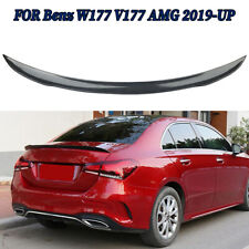 For 2019-ON Mercedes-Benz W177 A Class Rear Tail Wing Trunk Spoiler Carbon Look picture
