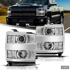 Headlight Assemblies Aosky Assembly Fits 2015-2019 Chevy Silverado 2500 3500 HD picture