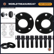 2pc 15mm Hubcentric Wheel Spacers 5x112 with 14x1.25 Bolts for Enhanced Fitment picture