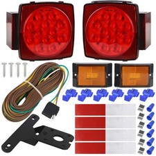 12V Rear Led Submersible Trailer Tail Lights Kit Boat Marker Truck Waterproof picture