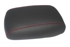 Fits 08-16 Subaru Impreza WRX Synthetic Leather Center Console Cover Red Stitch picture