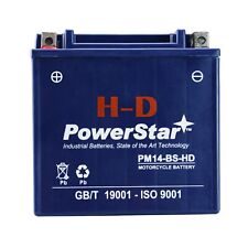PowerStar H-D YTX14-BS Motorcycle Battery For Honda VTX1300T 2008-2009 picture