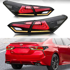 Pair Smoked LED Tail Lights Rear Lamps For 2018 2019 Toyota Camry XLE Modifiy picture