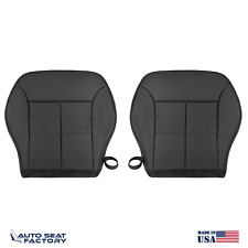 Fits 2007 - 2010 Lincoln MKX Perf FRONT Bottom Black Leather Seat Cover + Piping picture