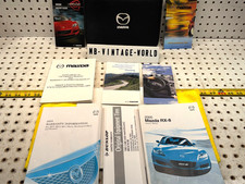 Genuine 2005 Mazda RX8 coupe Owner's OEM 8 Manuals / papers & Mazda 1 Case picture