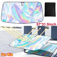 Foldable Car Sun Shade Shield Cover Visor For Kia - Front Windshield UV Block picture