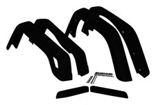 1997-2006 Wrangler 6 Piece 3 3/4 Inch Black Textured Fender Flares Hardware Kit picture