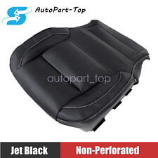 Driver Bottom Leather Seat Cover Black For 14-19 Chevy Silverado 2500 3500 HD picture
