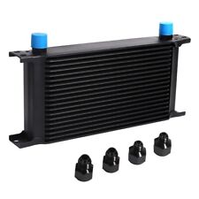 Oil Cooler 19 Rows 10AN Stacked Plate Transmission Engine Cooler Universal Black picture