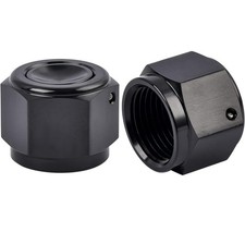 New 2Pcs 4/6/8/10/12 Female AN Flare Fitting Cap 6AN 8AN 10AN Block Off Aluminum picture