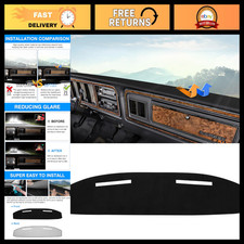 Dashboard Cover Mat for 1973-1979 Ford F100 F150 F250 F350 Bronco - Velvet Sunsh picture