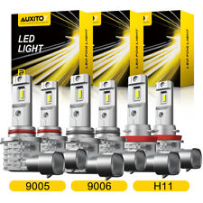 AUXITO H4 H8/H11 9005 9006 LED Headlight Bulbs High Low Beam Foglight White Kit picture