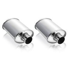 2Pack 3'' Ultra Quiet Muffler Resonator 3 in,304s Exhaust Resonator  picture