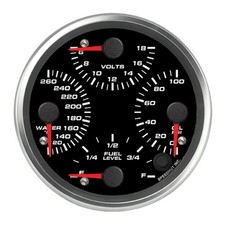 Speedhut Gauge Kit 4-1/2 in Diameter Revolution Analog Black Face Kit picture