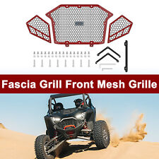 Red Front Mesh Grille Fascia Grill for 20-23 Polaris RZR Pro R /Turbo R Aluminum picture