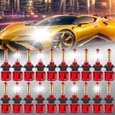 4-Side 20x H7 LED Headlight Kit Hi/Low Beam DRL Bulbs 6000K White Super Bright picture