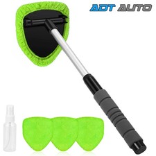 4 Pad Window Glass Wiper Cleaner Brush Extendable Car Windshield Cleaning Tool picture