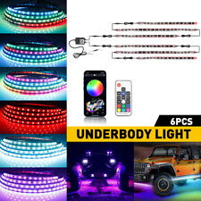 6pcs RGB Dream Color Dreamcolor Underglow LED Kit Car Neon Strip Light Music APP picture
