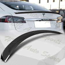For 2012-2022 Tesla Model S OE-Style Real Carbon Fiber Trunk Lid Spoiler Wing picture