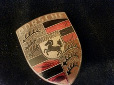 Vintage Porsche Hood Crest Emblem OEM 901.559.210.20 911 912 928 Good Studs picture