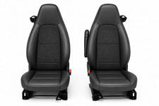 Platin-carparts Smart 451 fortwo Seat Cover Set Leather-Look Black 07-15 picture