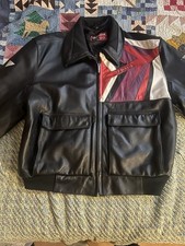 Yamaha Snowmobile Vmax Leather Jacket Size 4xl picture