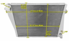 Kool Champion 2 Row All Aluminum Radiator for 1968 1969 1970 1971 BMW 2800CS L6 picture