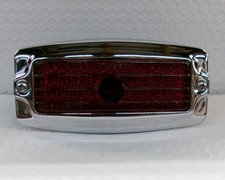 1947-48 Kaiser tail light bezel, housing, and glass lens. Used, Clean picture