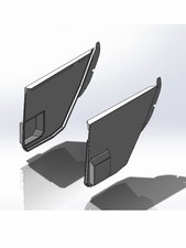 2020 - 2024 FORD INTERCEPTOR/EXPLORER POLICE REAR DOOR PANELS picture