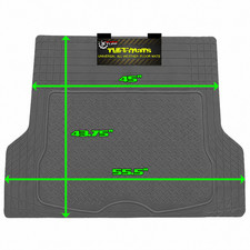 Rear Cargo Floor Mat Universal Fit Grey Trimmable Heavy Duty Waterproof Liner picture