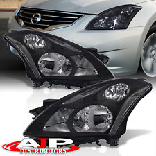 Black Clear OE Style Driving Head Lights Lamps For 2010-2012 Nissan Altima Sedan picture