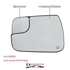 Driver Side Mirror Glass for 2019-2024 Ram 1500 Heated with Spotter Glass Left picture