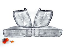 DEPO Clear Corner + Bumper Signal Light + Bulb For 1996-1998 Toyota 4Runner SR5 picture
