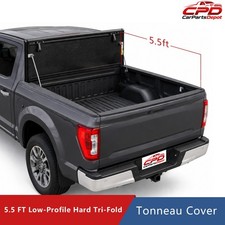 5.5FT Low Profile Flip Up 3-Fold Truck Bed Tonneau Cover For 2015-2026 Ford F150 picture