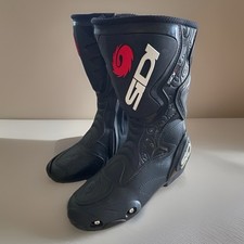 Sidi Lei Motorcycle Boots Womens 6.5 Black Touring Riding Italy Filigree Design picture