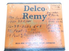 NOS 1937 1938 1939 Chevrolet Buick Olds Pontiac Delco Volt Regulator 1118309 picture